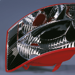 Reflektorgehäuse Heckleuchte: Lichtmuster